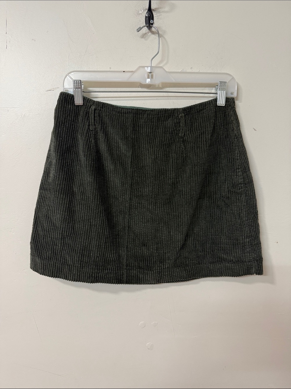 Express Corduroy Mini Skirt in Dark Green 90’s